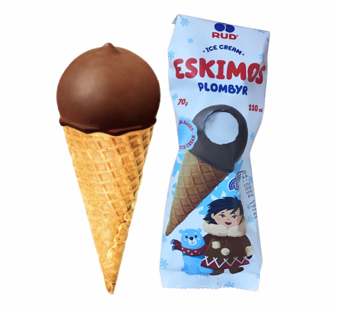 Мороженое « Эскимос» конус Rud 70g